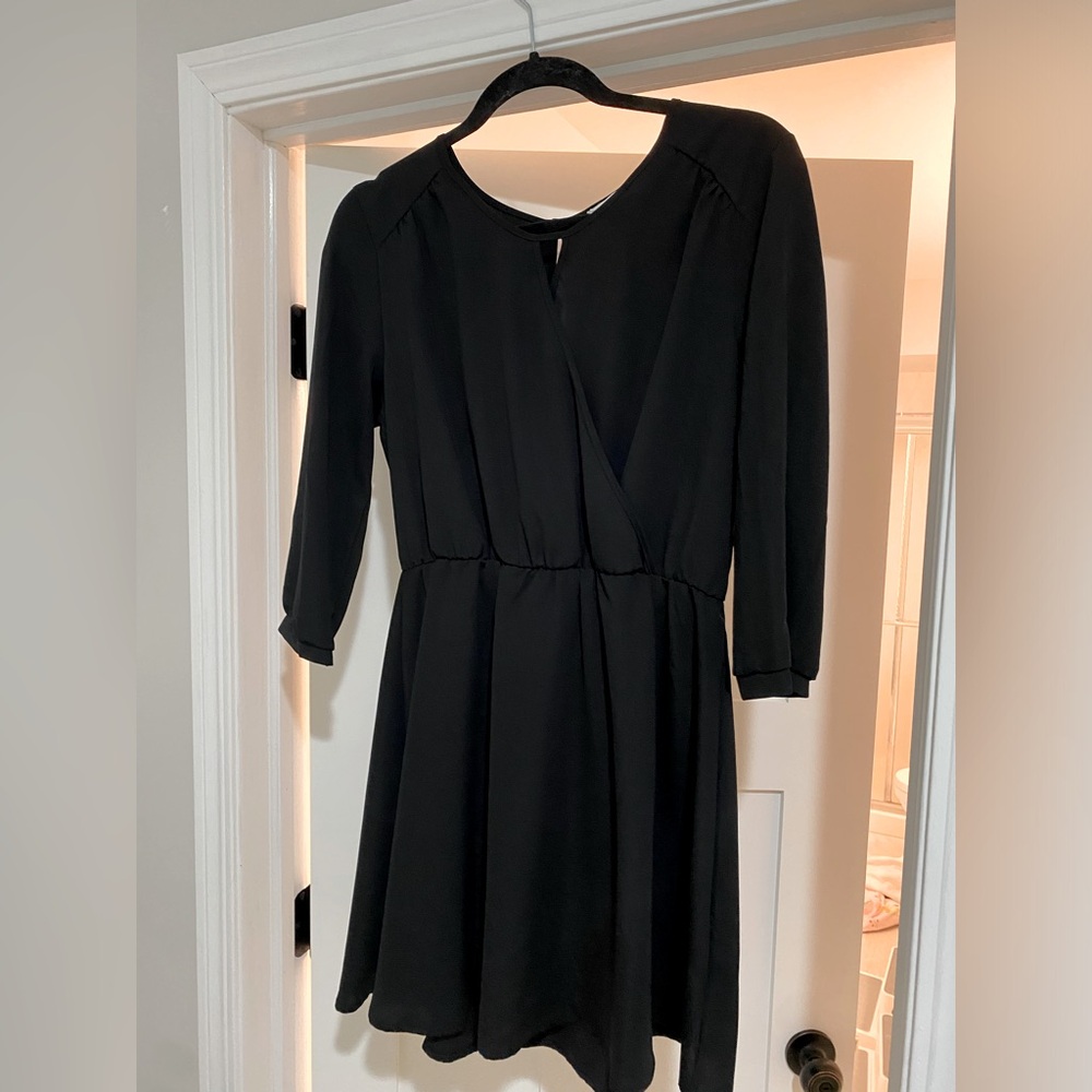 Lush Long Sleeve Fit & Flare Minidress